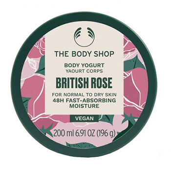 British Rose Body Yogurt Cream ( normální až suchá ) - Zvlhčující tělový balzám 